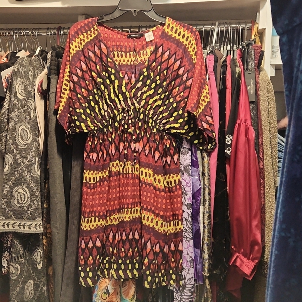 Tribal Print Short Dress